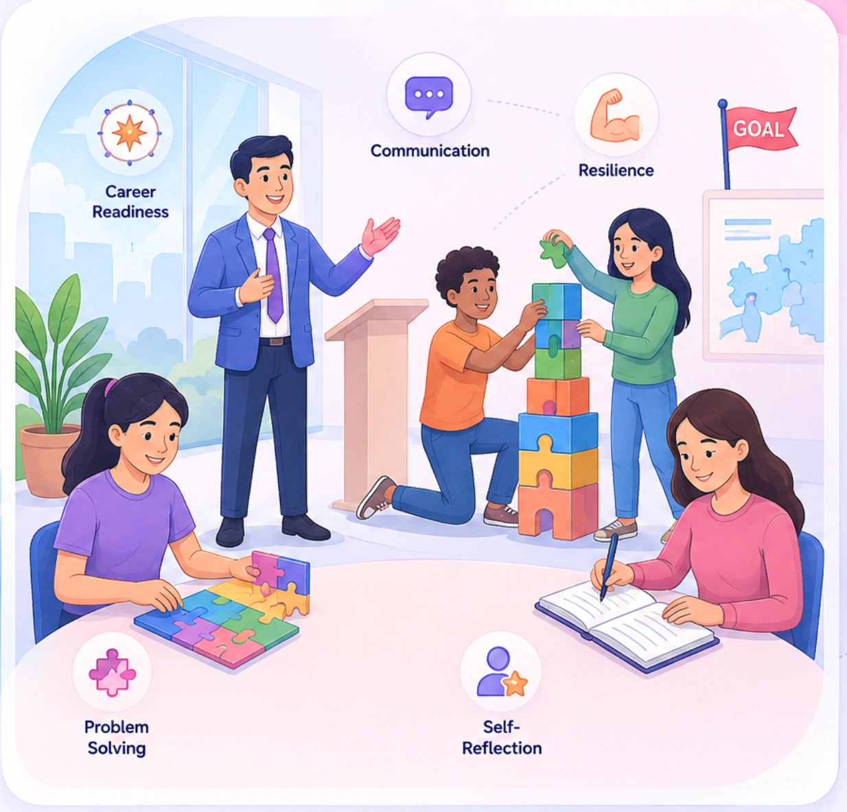 Student Development Illustration