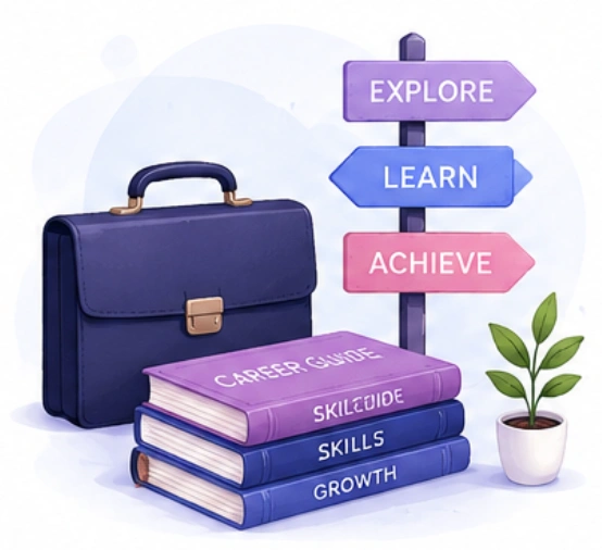 Career Library Illustration